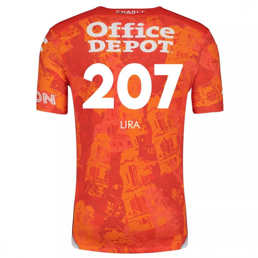 Niño Fútbol Camiseta Almir Lira #207 Naranja Blanco 2ª Equipación 2024/25