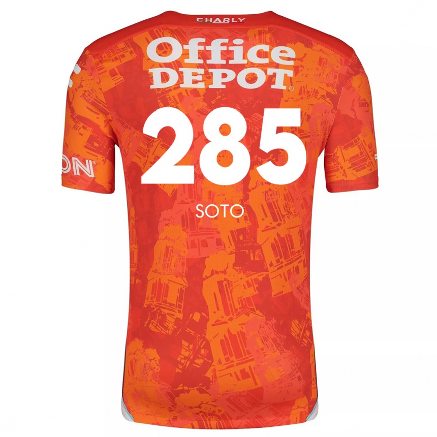 Niño Fútbol Camiseta Edwin Soto #285 Naranja Blanco 2ª Equipación 2024/25