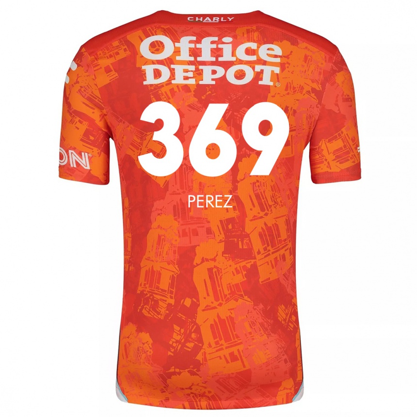 Niño Fútbol Camiseta Santiago Pérez #369 Naranja Blanco 2ª Equipación 2024/25