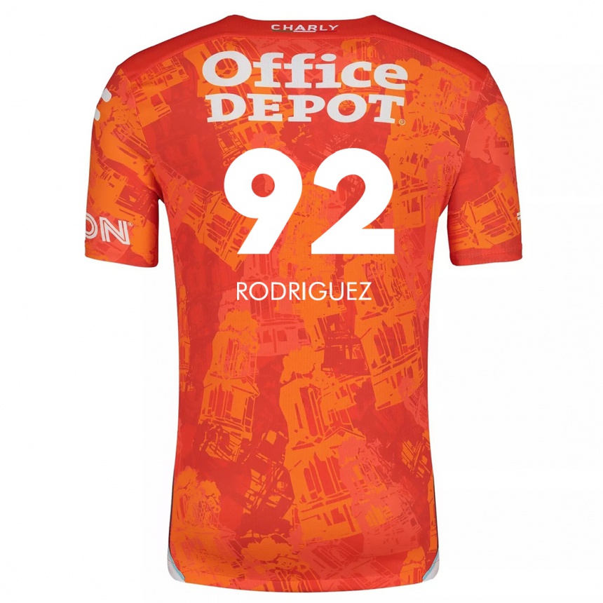 Niño Fútbol Camiseta Sergio Rodríguez #92 Naranja Blanco 2ª Equipación 2024/25