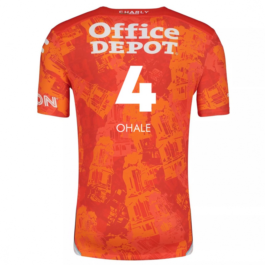 Niño Fútbol Camiseta Osinachi Ohale #4 Naranja Blanco 2ª Equipación 2024/25