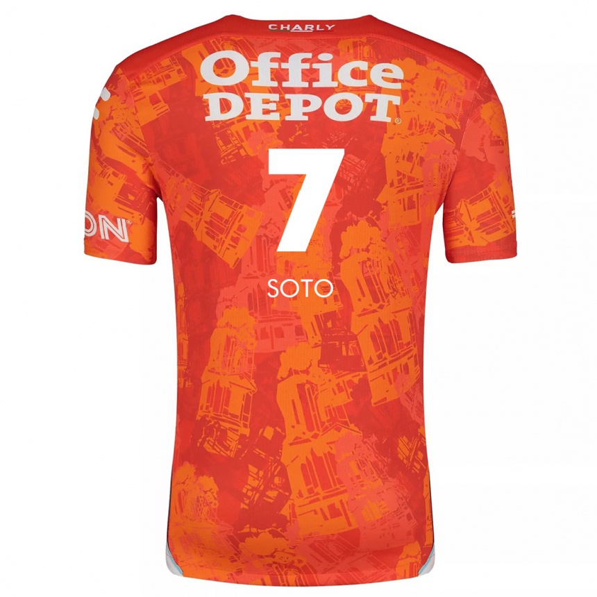 Niño Fútbol Camiseta Alice Soto #7 Naranja Blanco 2ª Equipación 2024/25