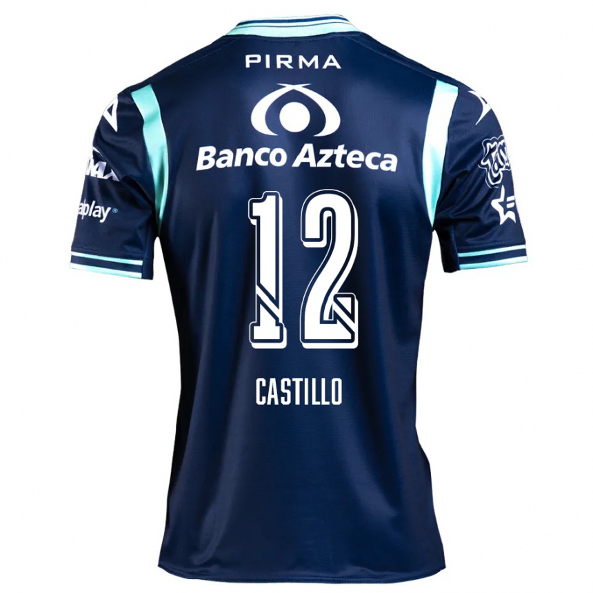 Niño Fútbol Camiseta Raúl Castillo #12 Azul Marino 2ª Equipación 2024/25