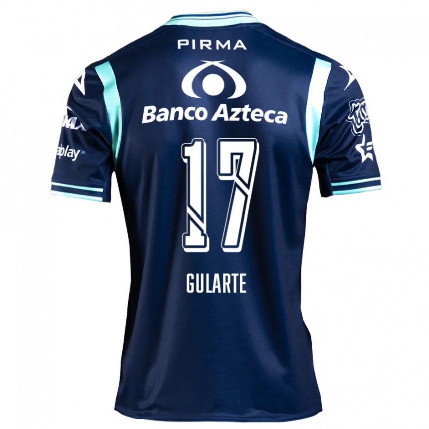 Niño Fútbol Camiseta Emanuel Gularte #17 Azul Marino 2ª Equipación 2024/25