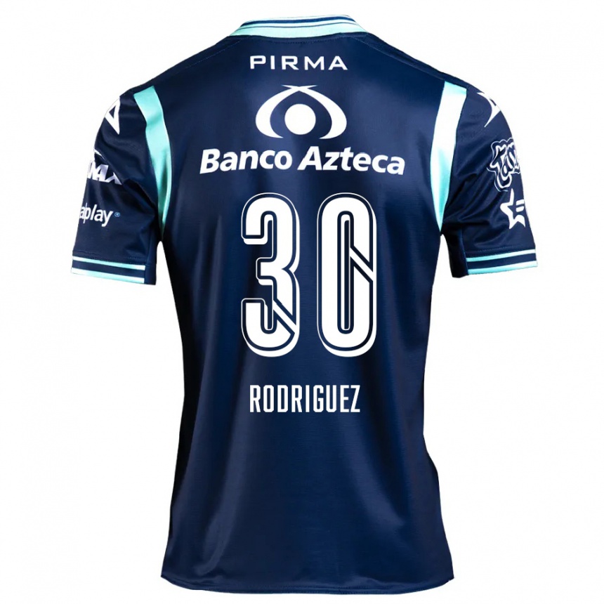 Niño Fútbol Camiseta Jesús Rodríguez #30 Azul Marino 2ª Equipación 2024/25