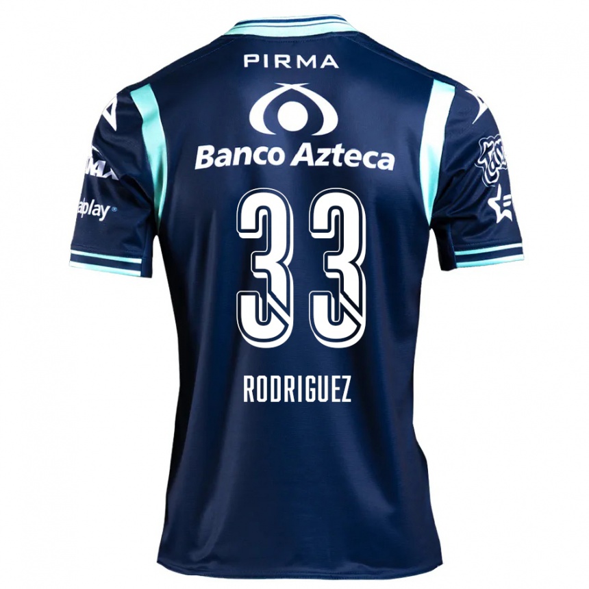 Niño Fútbol Camiseta Jorge Rodríguez #33 Azul Marino 2ª Equipación 2024/25