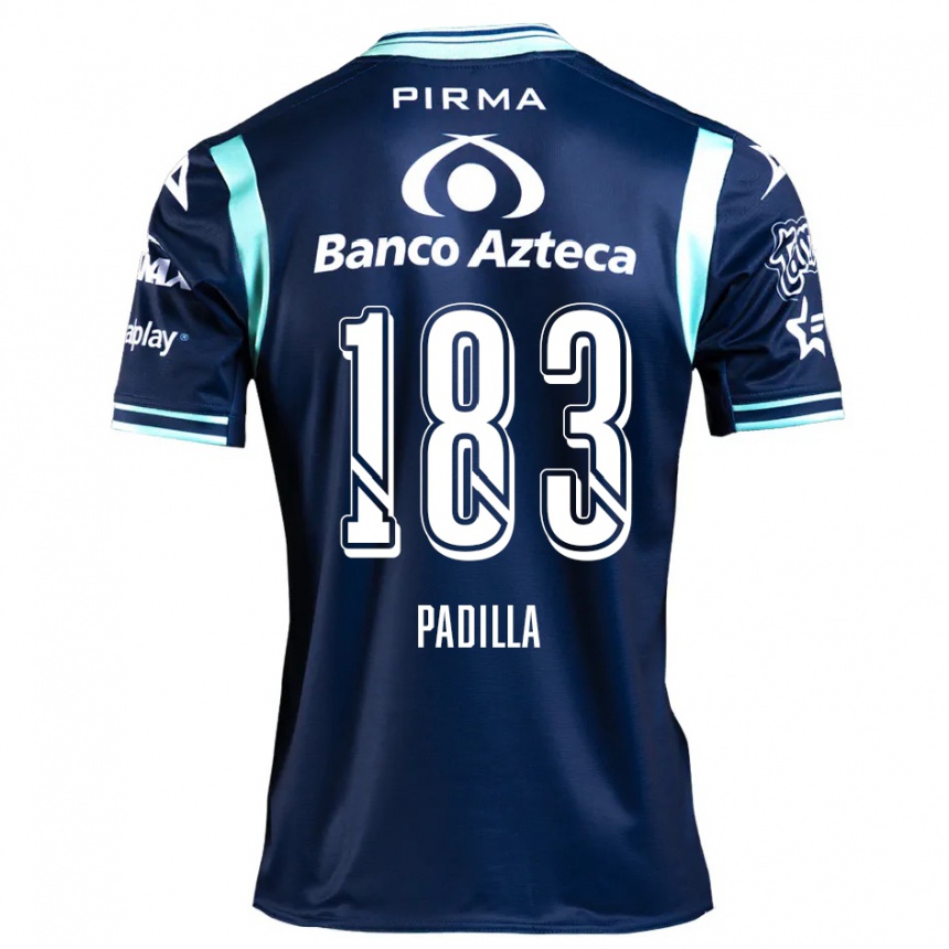 Niño Fútbol Camiseta Donovan Padilla #183 Azul Marino 2ª Equipación 2024/25