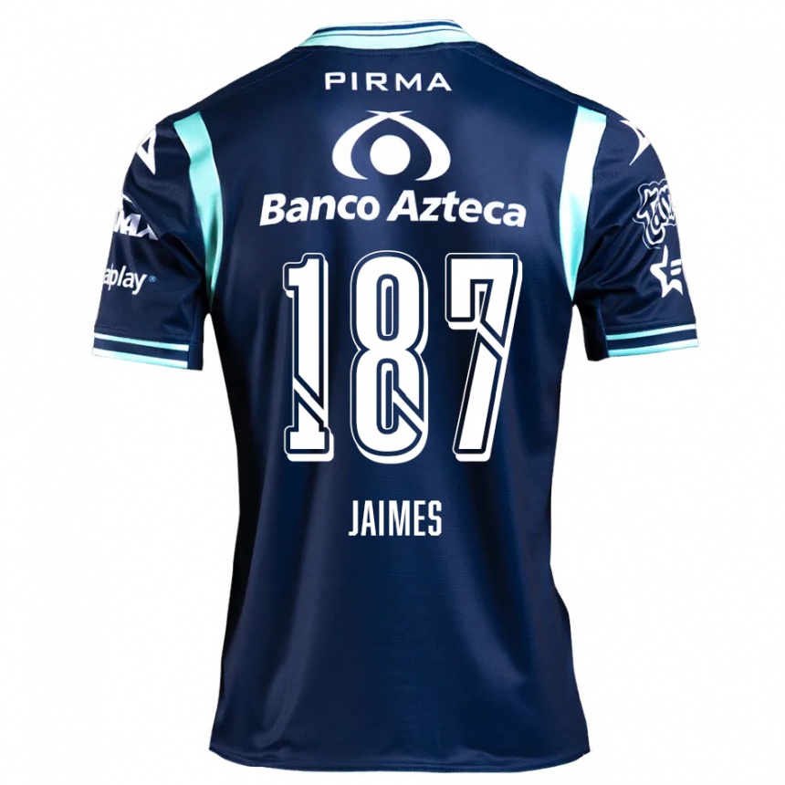 Niño Fútbol Camiseta Tristhan Jaimes #187 Azul Marino 2ª Equipación 2024/25