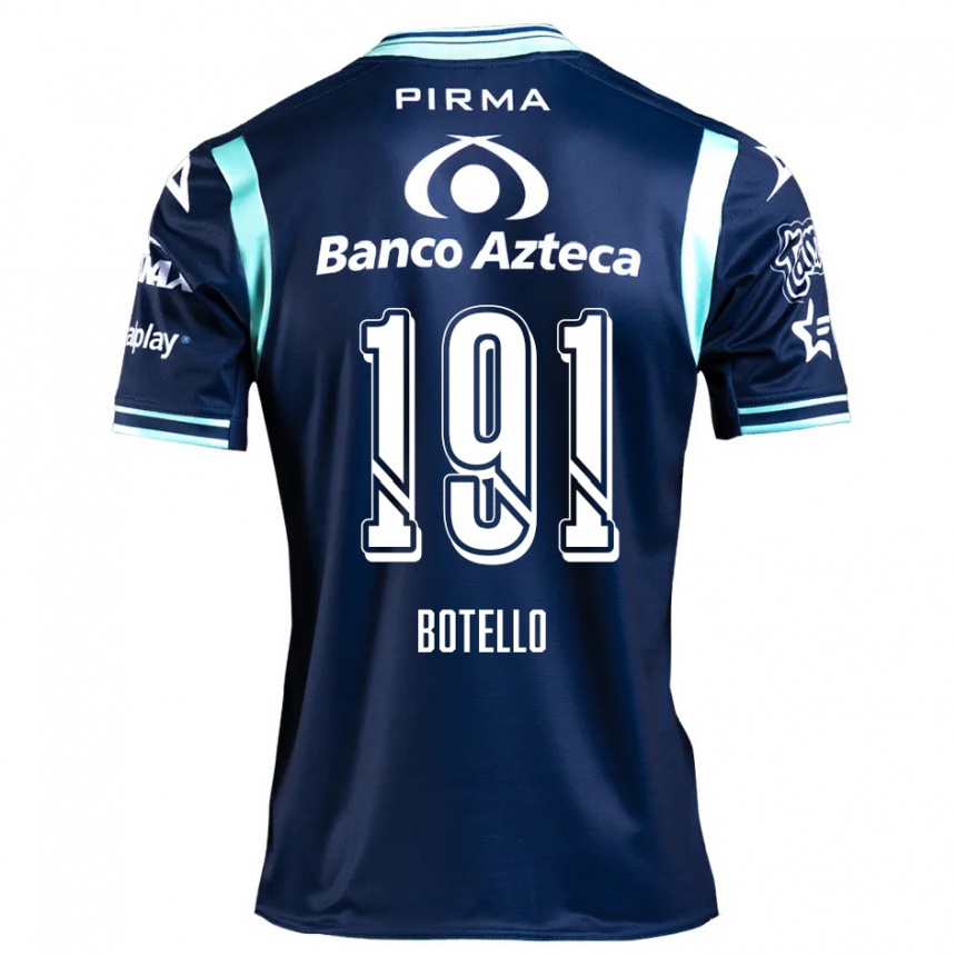 Niño Fútbol Camiseta Octavio Botello #191 Azul Marino 2ª Equipación 2024/25