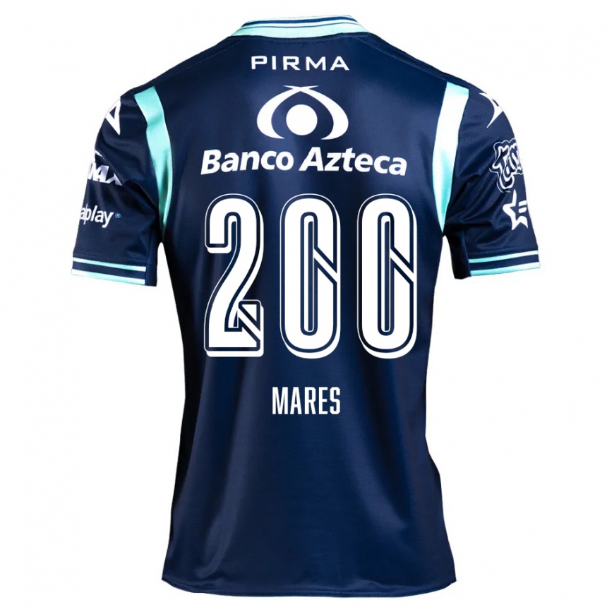 Niño Fútbol Camiseta Cristian Mares #200 Azul Marino 2ª Equipación 2024/25