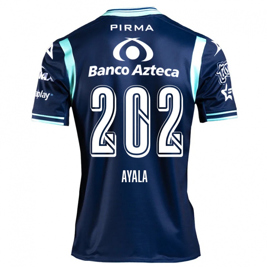 Niño Fútbol Camiseta Diego Ayala #202 Azul Marino 2ª Equipación 2024/25