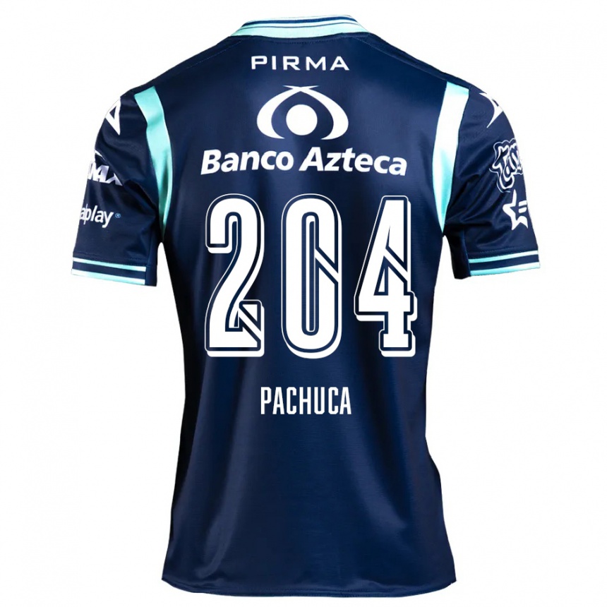 Niño Fútbol Camiseta José Pachuca #204 Azul Marino 2ª Equipación 2024/25