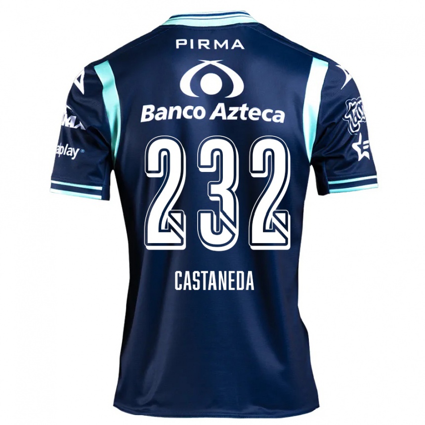 Niño Fútbol Camiseta Ángel Castañeda #232 Azul Marino 2ª Equipación 2024/25