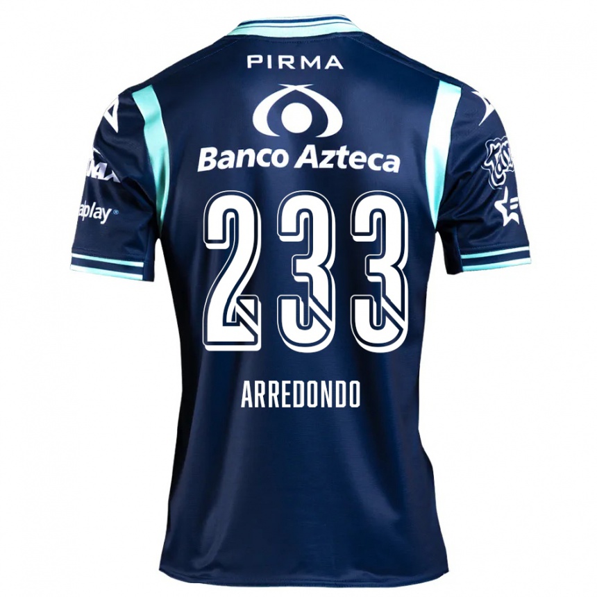 Niño Fútbol Camiseta Ángel Arredondo #233 Azul Marino 2ª Equipación 2024/25