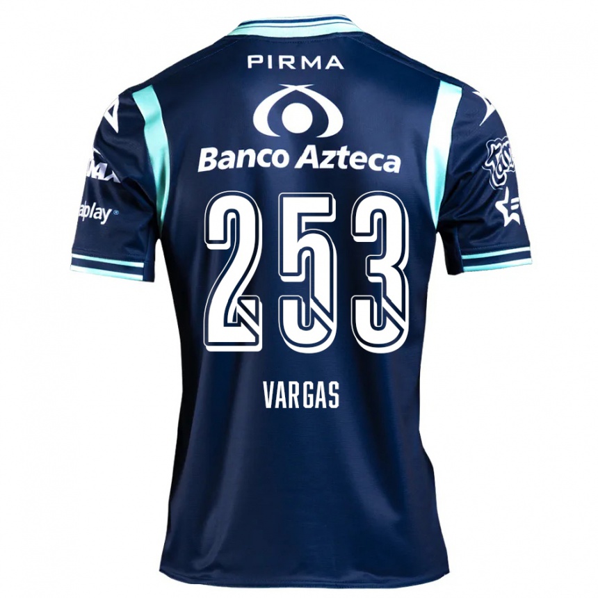 Niño Fútbol Camiseta Edwin Vargas #253 Azul Marino 2ª Equipación 2024/25