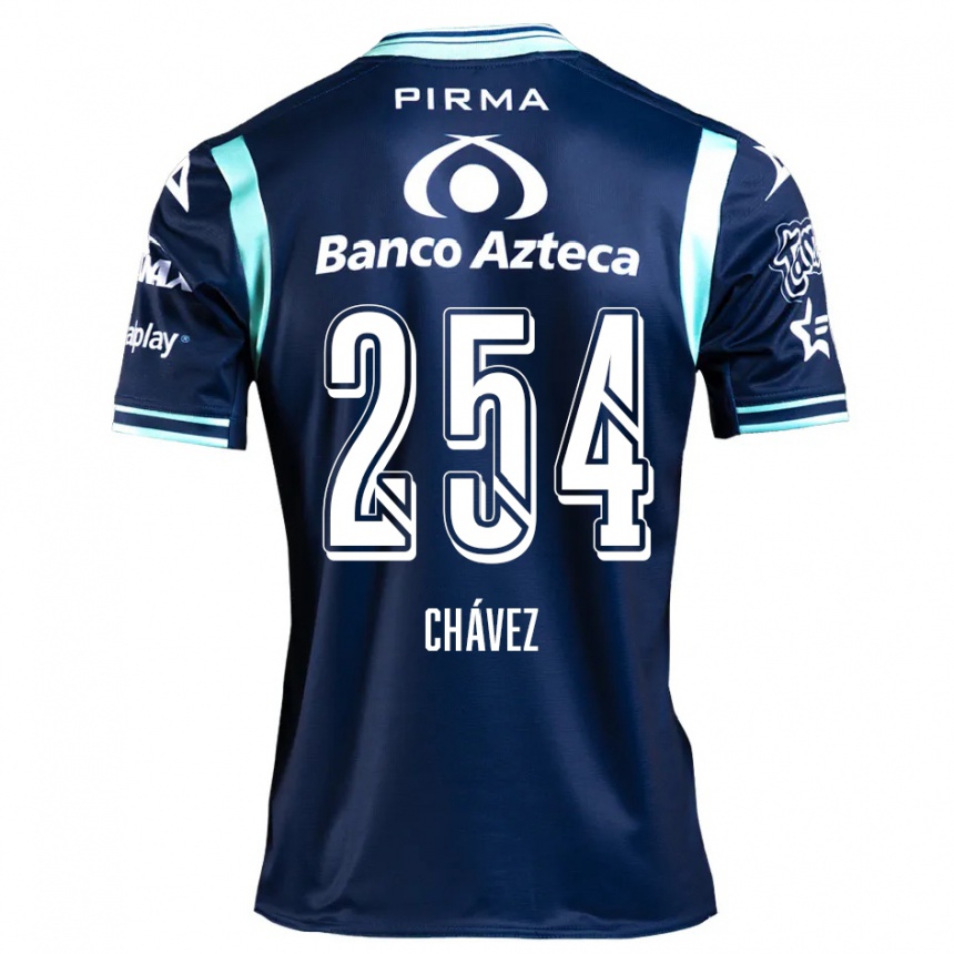 Niño Fútbol Camiseta José Chávez #254 Azul Marino 2ª Equipación 2024/25