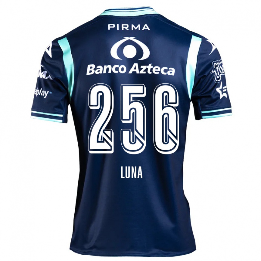 Niño Fútbol Camiseta Ángel Luna #256 Azul Marino 2ª Equipación 2024/25