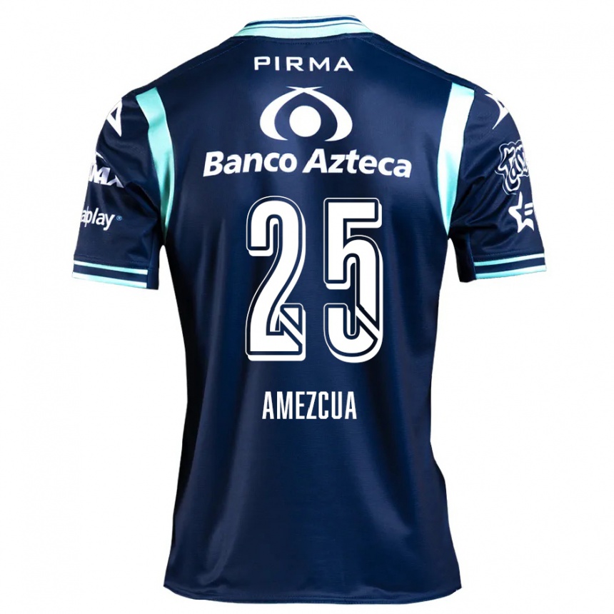 Niño Fútbol Camiseta Mariana Amezcua #25 Azul Marino 2ª Equipación 2024/25