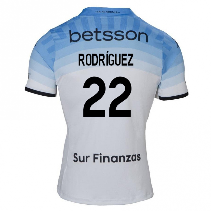 Niño Fútbol Camiseta Baltasar Rodríguez #22 Blanco Azul Negro 2ª Equipación 2024/25