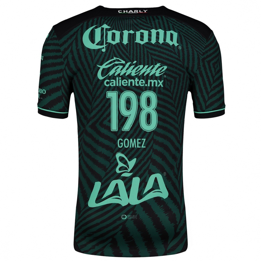 Niño Fútbol Camiseta Isaác Gómez #198 Verde Negro 2ª Equipación 2024/25