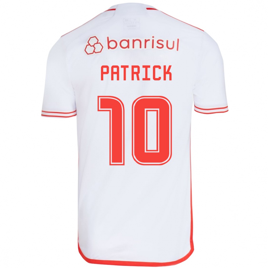 Niño Fútbol Camiseta Alan Patrick #10 Blanco Rojo 2ª Equipación 2024/25