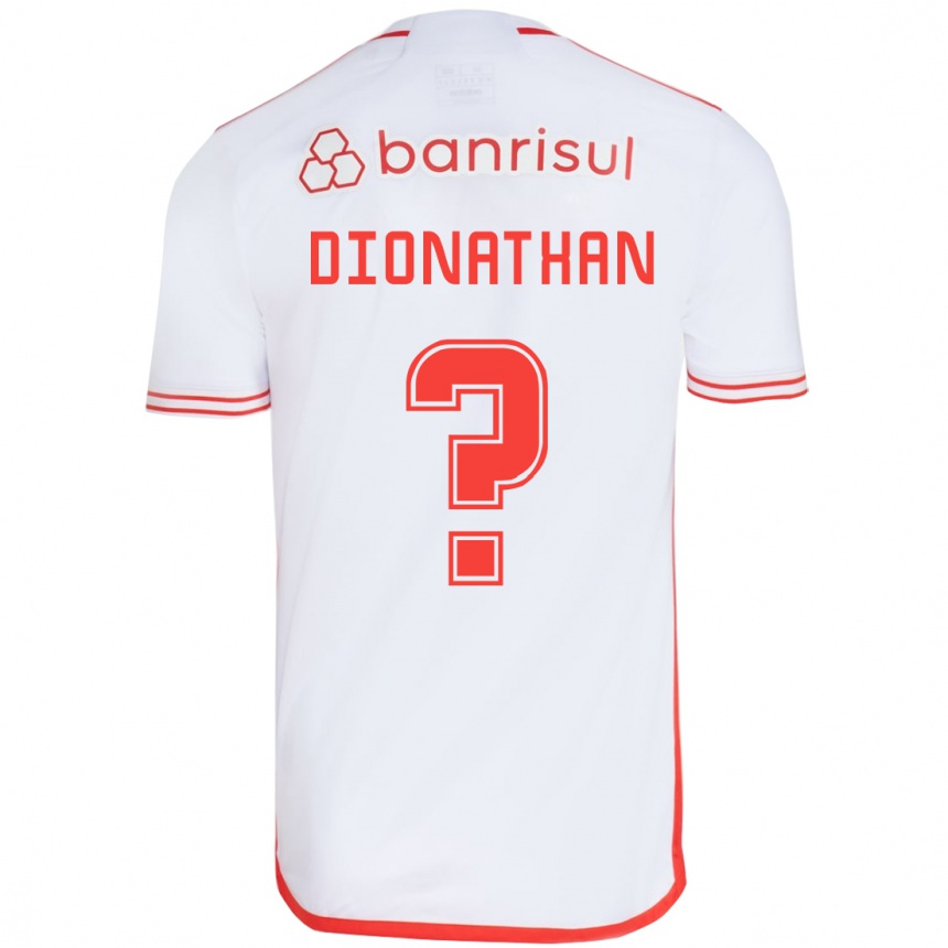 Niño Fútbol Camiseta Dionathan #0 Blanco Rojo 2ª Equipación 2024/25