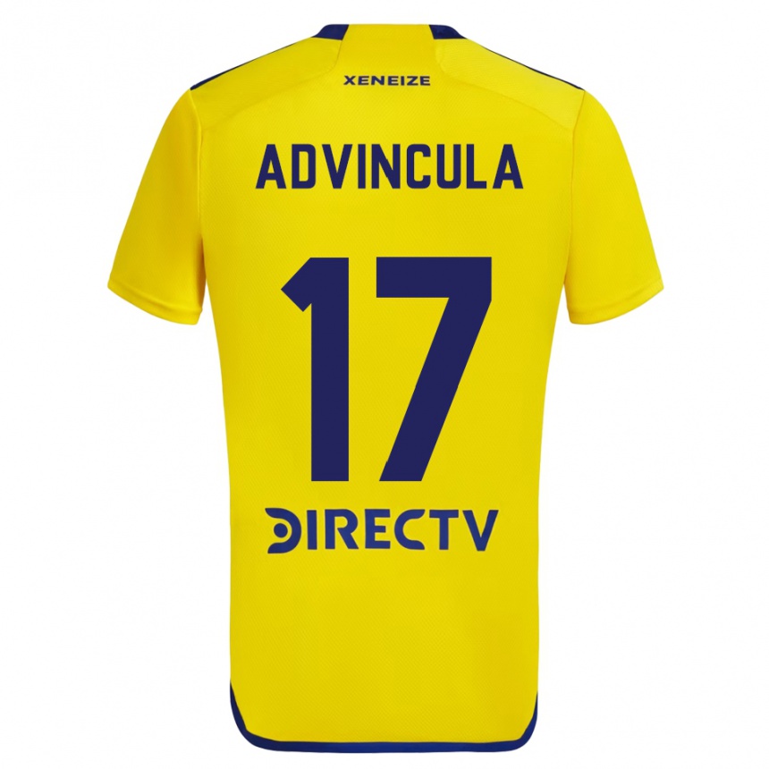 Niño Fútbol Camiseta Luis Advíncula #17 Amarillo Azul 2ª Equipación 2024/25