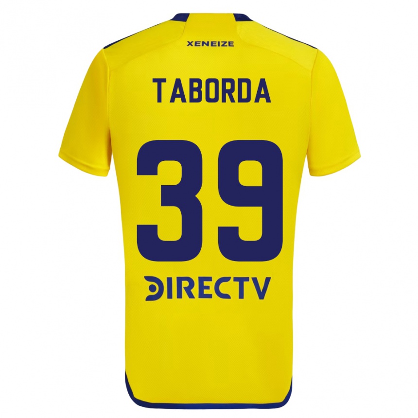 Niño Fútbol Camiseta Vicente Taborda #39 Amarillo Azul 2ª Equipación 2024/25