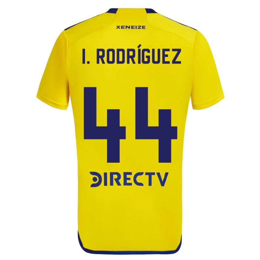 Niño Fútbol Camiseta Ignacio Rodríguez #44 Amarillo Azul 2ª Equipación 2024/25