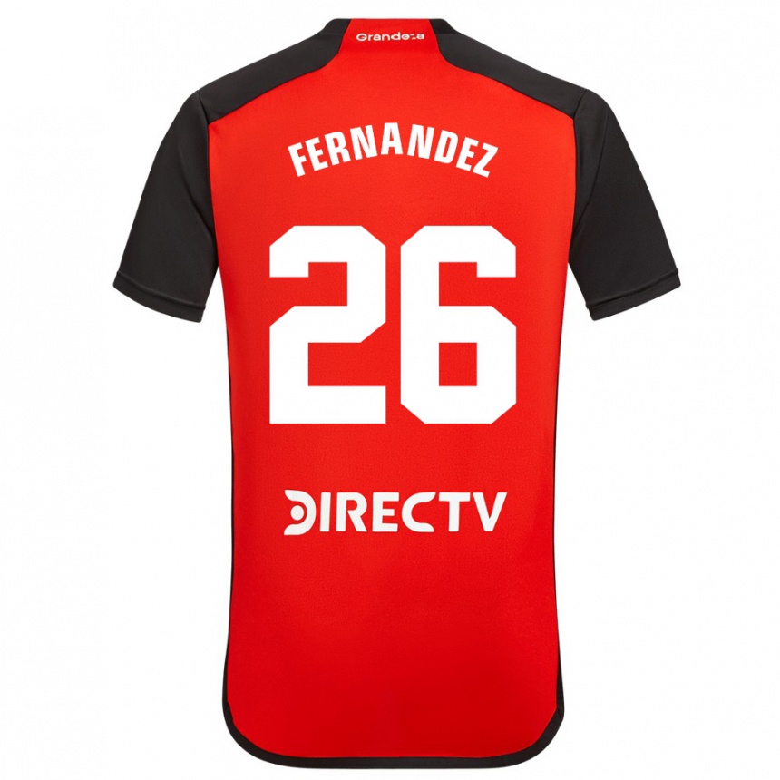 Niño Fútbol Camiseta Nacho Fernández #26 Rojo Negro Blanco 2ª Equipación 2024/25