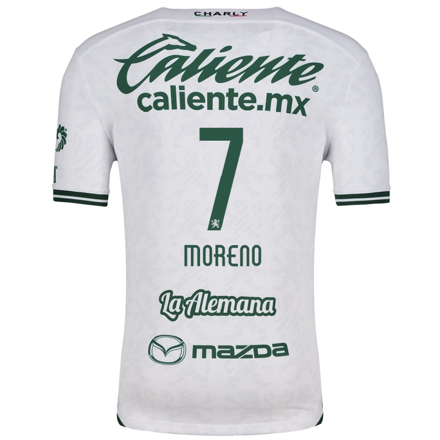 Niño Fútbol Camiseta Iván Moreno #7 Blanco Verde 2ª Equipación 2024/25