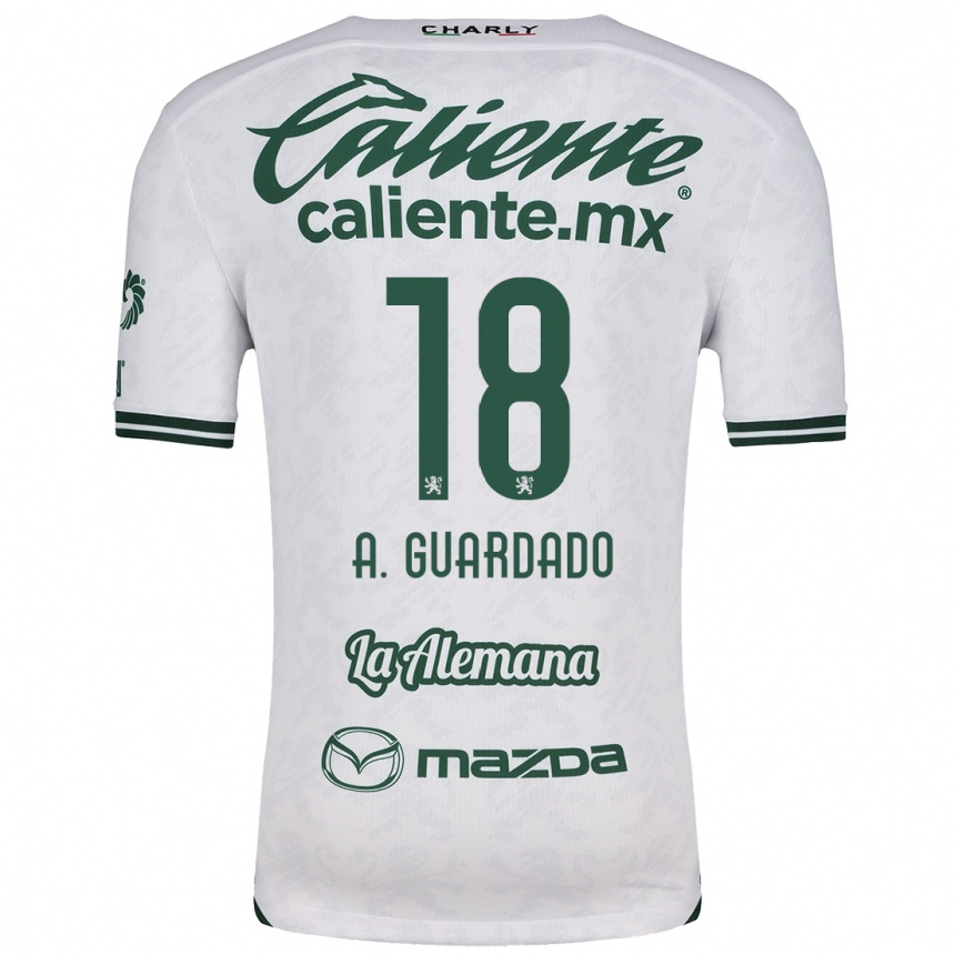 Niño Fútbol Camiseta Andrés Guardado #18 Blanco Verde 2ª Equipación 2024/25