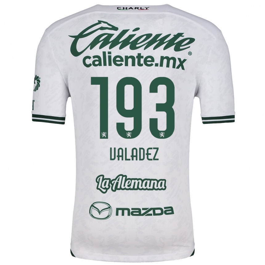 Niño Fútbol Camiseta Luis Valadez #193 Blanco Verde 2ª Equipación 2024/25