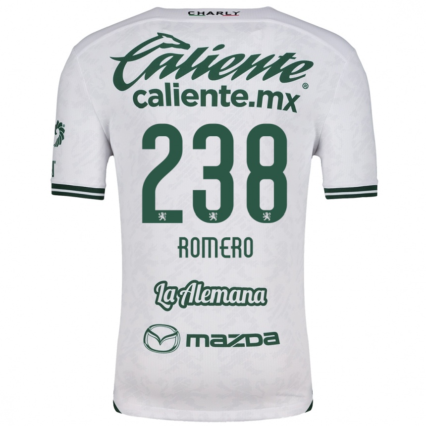 Niño Fútbol Camiseta Paulo Romero #238 Blanco Verde 2ª Equipación 2024/25