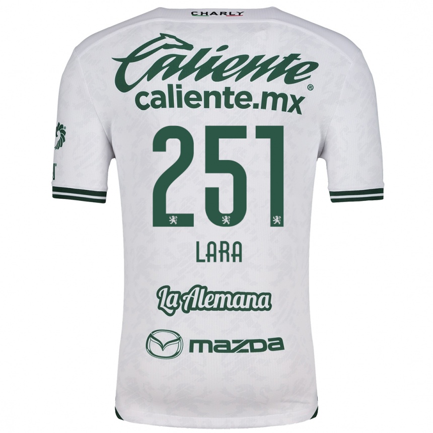 Niño Fútbol Camiseta Tristán Lara #251 Blanco Verde 2ª Equipación 2024/25