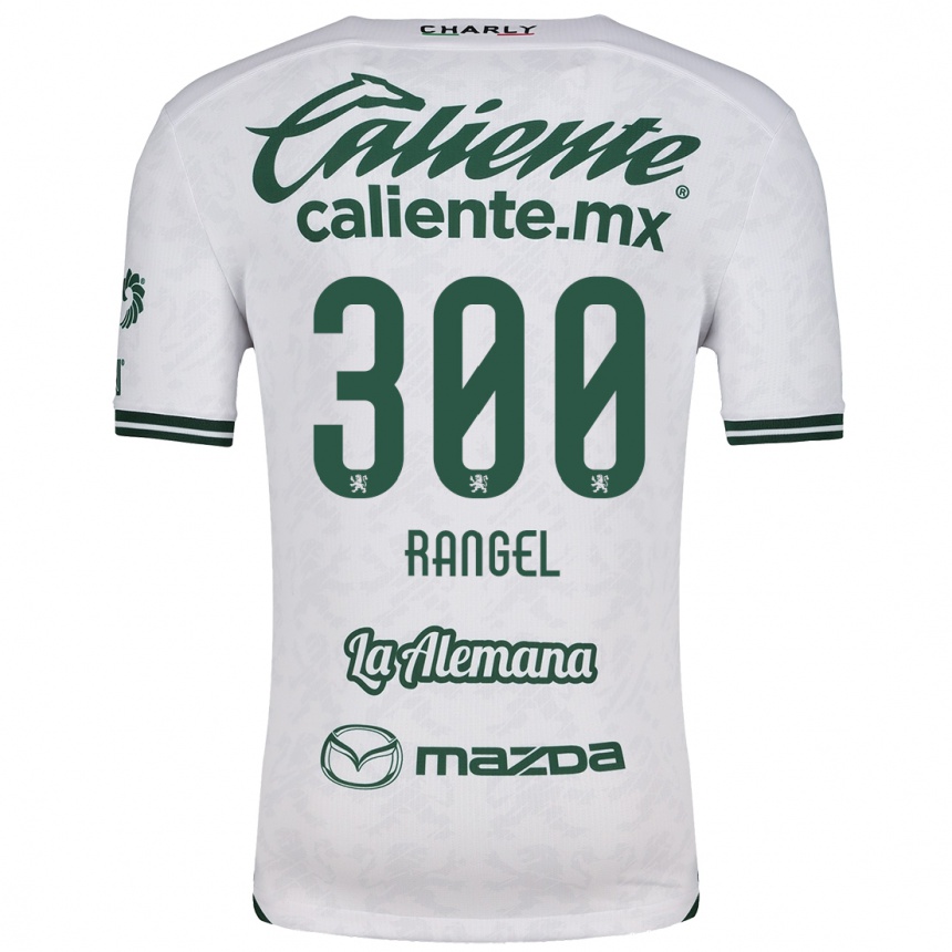 Niño Fútbol Camiseta Luis Rangel #300 Blanco Verde 2ª Equipación 2024/25