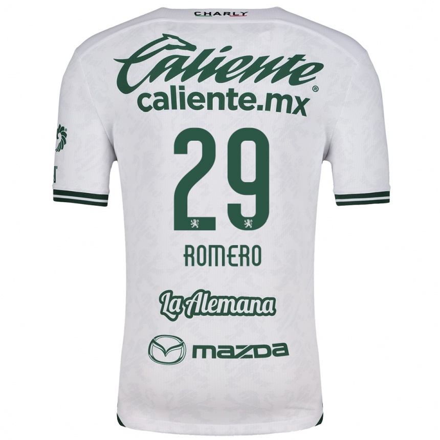 Niño Fútbol Camiseta Lucas Romero #29 Blanco Verde 2ª Equipación 2024/25