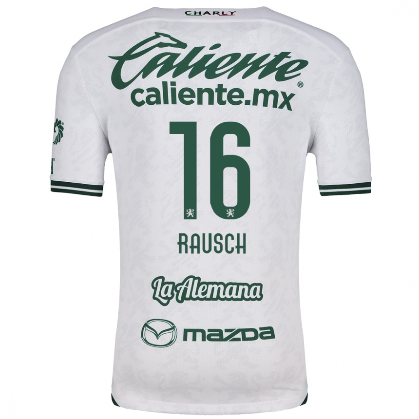 Niño Fútbol Camiseta Mayalu Rausch #16 Blanco Verde 2ª Equipación 2024/25