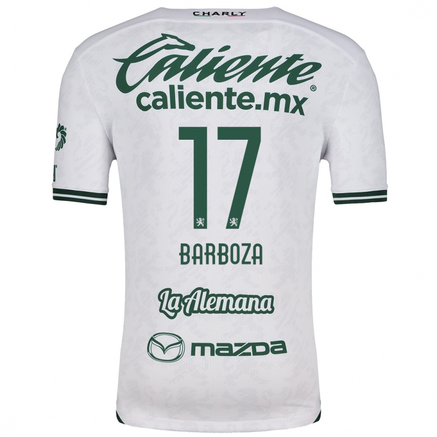 Niño Fútbol Camiseta Marypaz Barboza #17 Blanco Verde 2ª Equipación 2024/25