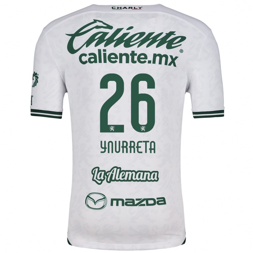 Niño Fútbol Camiseta Alexandra Hernández Ynurreta #26 Blanco Verde 2ª Equipación 2024/25