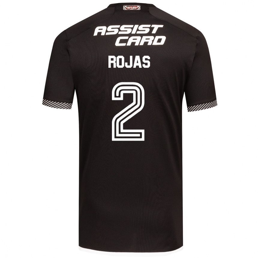 Niño Fútbol Camiseta Jeyson Rojas #2 Blanco Negro 2ª Equipación 2024/25