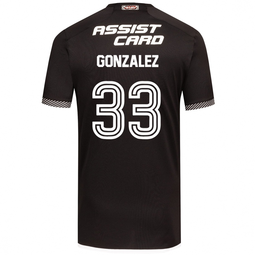 Niño Fútbol Camiseta Ramiro González #33 Blanco Negro 2ª Equipación 2024/25