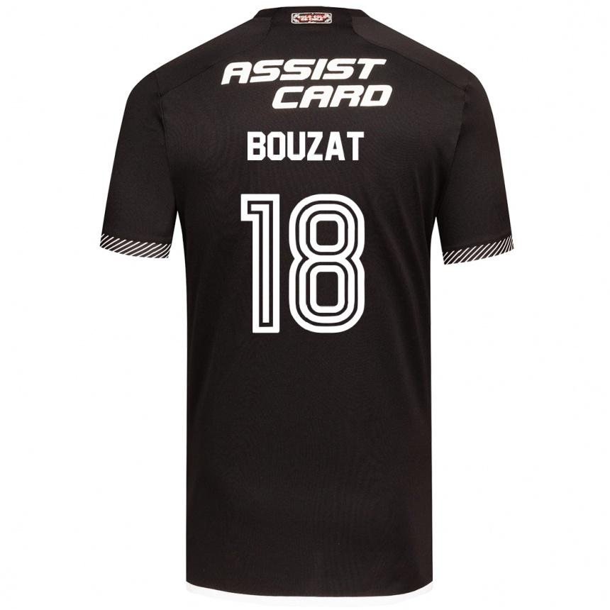 Niño Fútbol Camiseta Agustín Bouzat #18 Blanco Negro 2ª Equipación 2024/25