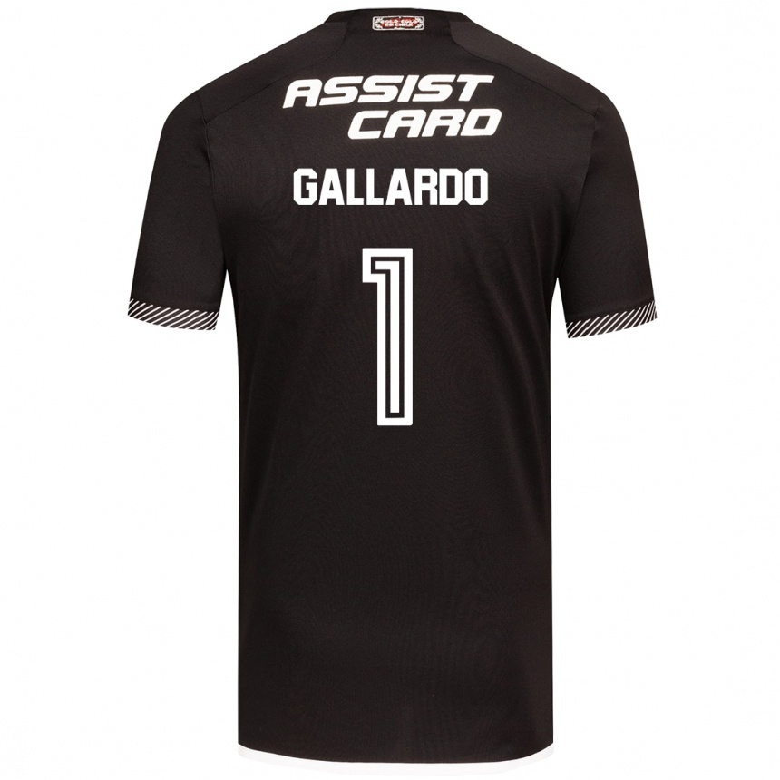 Niño Fútbol Camiseta Alexia Gallardo #1 Blanco Negro 2ª Equipación 2024/25