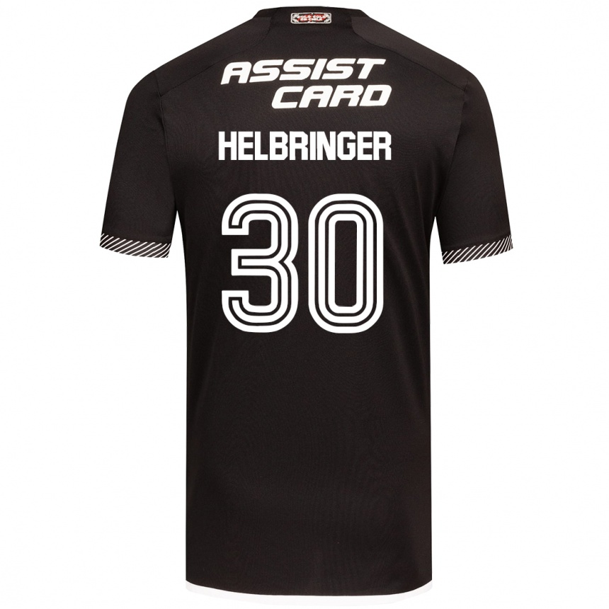 Niño Fútbol Camiseta Aixa Helbringer #30 Blanco Negro 2ª Equipación 2024/25