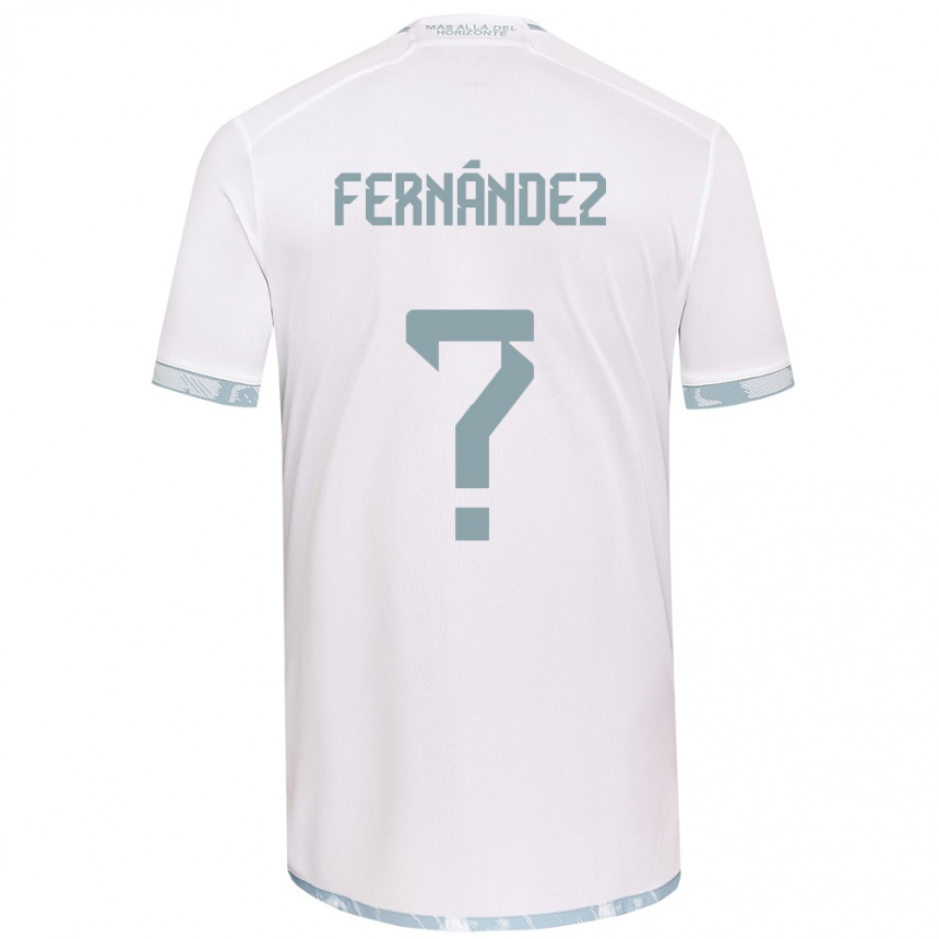 Niño Fútbol Camiseta Joaquín Fernández #0 Gris Blanco 2ª Equipación 2024/25