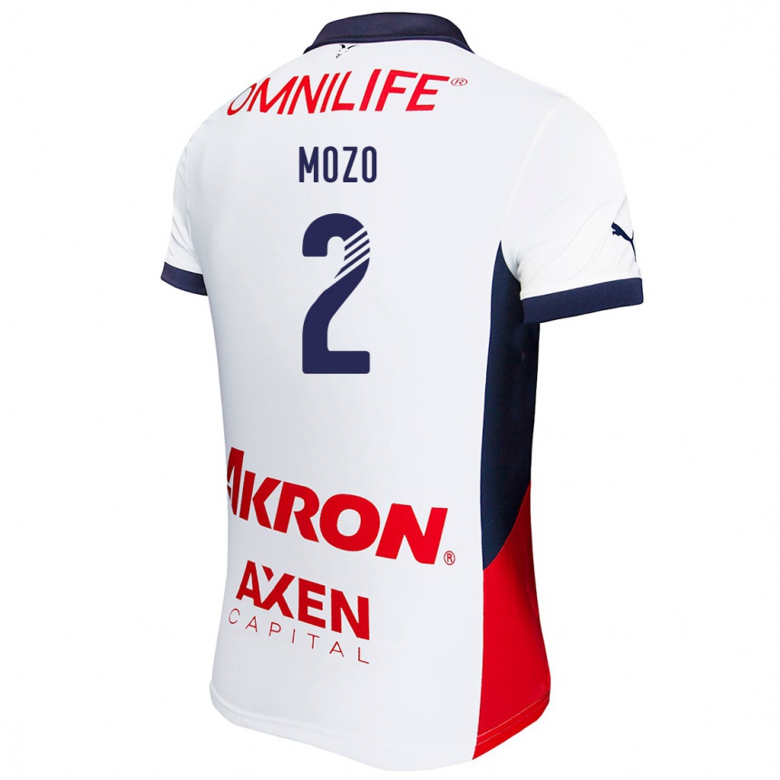 Niño Fútbol Camiseta Alan Mozo #2 Blanco Rojo Azul 2ª Equipación 2024/25