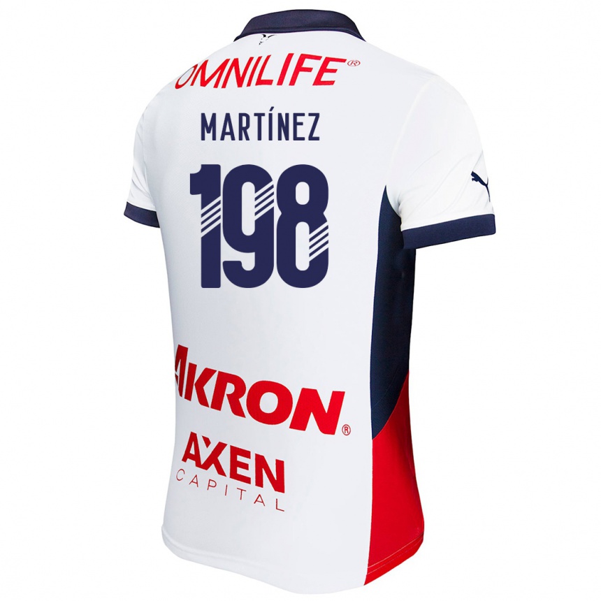 Niño Fútbol Camiseta Andrew Martínez #198 Blanco Rojo Azul 2ª Equipación 2024/25