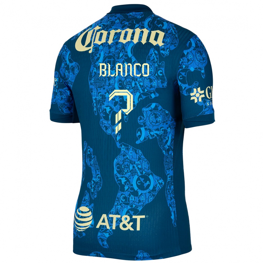 Niño Fútbol Camiseta Lionel Blanco #0 Azul Amarillo 2ª Equipación 2024/25