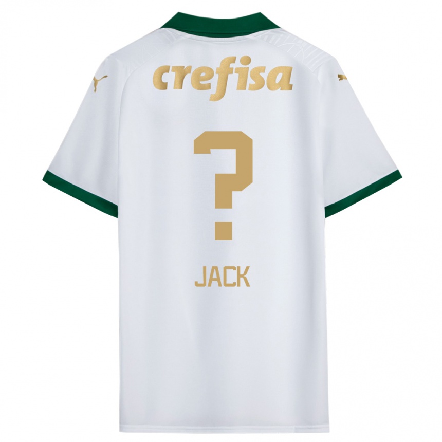 Niño Fútbol Camiseta Fellipe Jack #0 Blanco Verde 2ª Equipación 2024/25